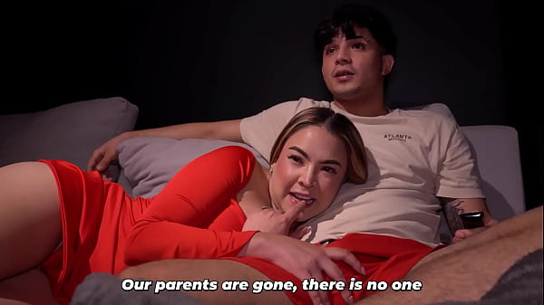 Download Video - I watch TV with my stepsister and make her suck my huge cock&period;