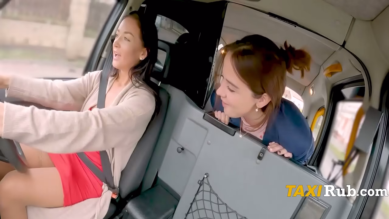 Female Strapon Taxi Driver Picks Up Horny Student