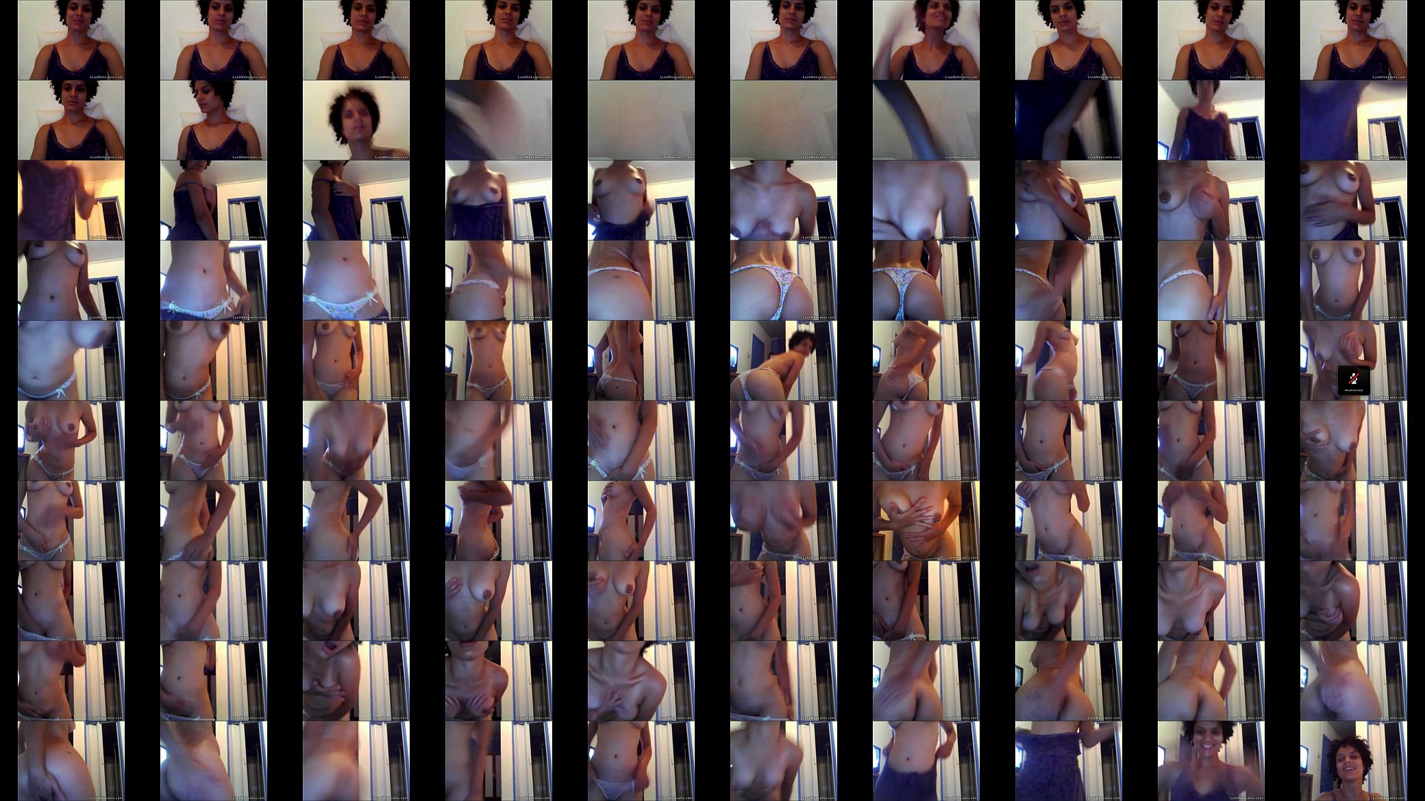 Amateur latina gets naked on webcam 预览图
