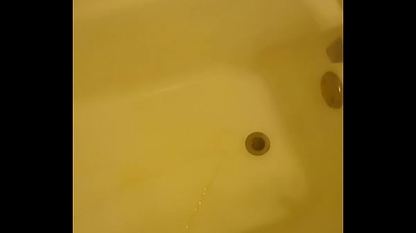 21 Year old Peeing in the bathtub