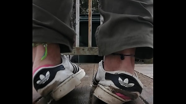 Slutty well worn adidas superstars
