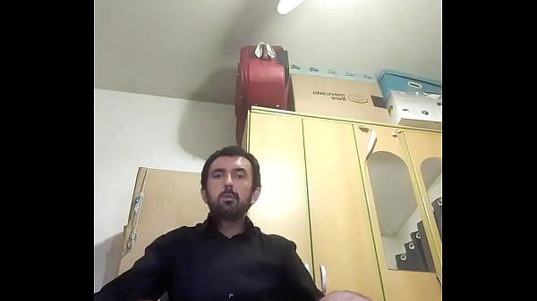Big cock of 25 cm Straight up spouting milk Huge cock in black underwear and black dress shirt