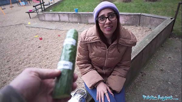 Public Agent Ale Danger demonstrating how far she can deepthroat a big fat cock