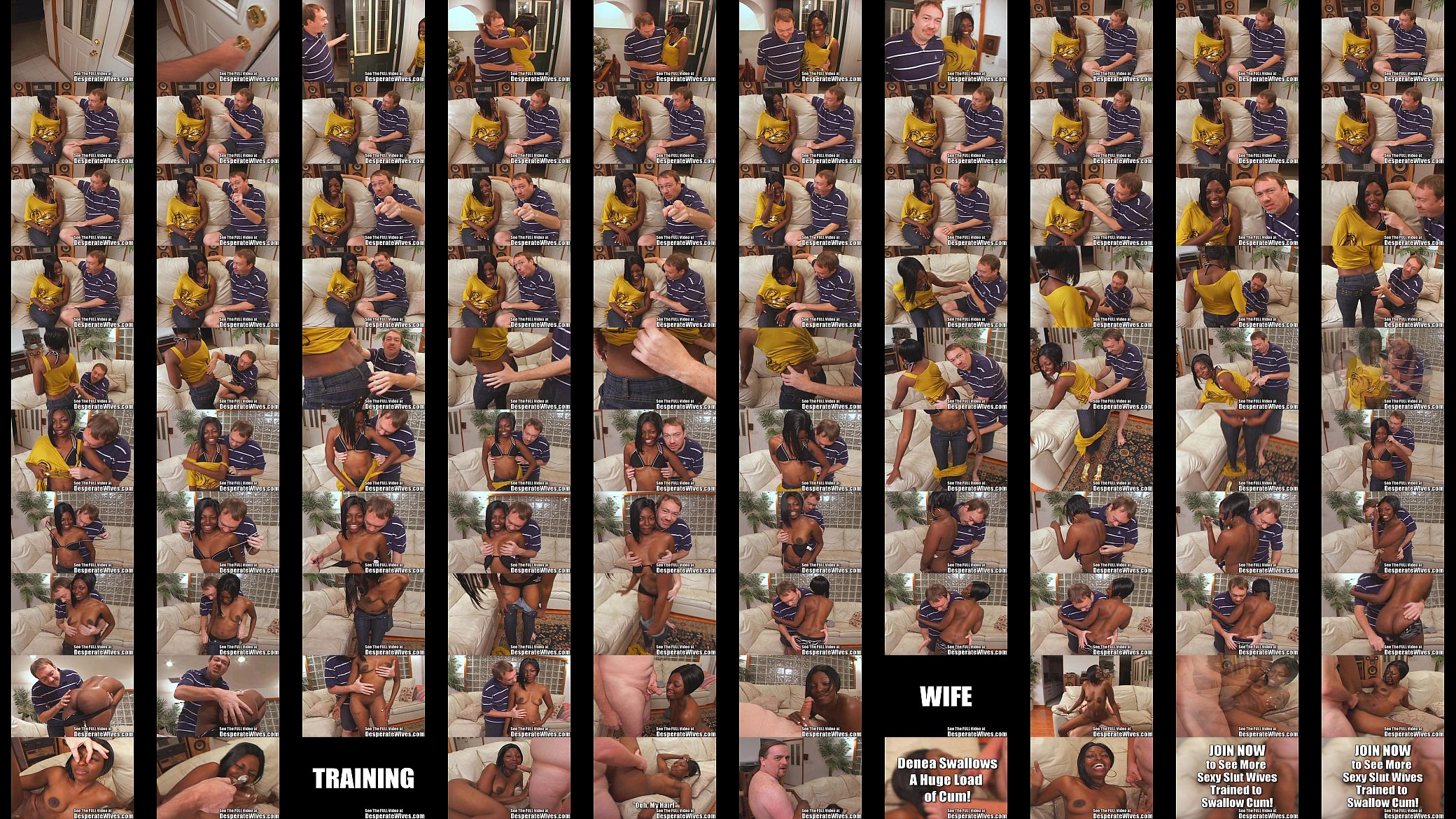 Black Wife Trained to Swallow Sperm Loads! 预览图