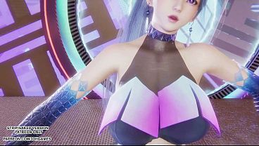 [MMD] KPop Demon Hunters - HUNTRX - Golden Ahri Akali Kaisa Sexy Kpop Dance League of Legends Hentai Uncensored 4K 60FPS 5 min