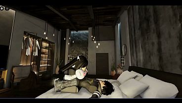 Encontro Amoroso com Gótica no ROBLOX terminou em Anal