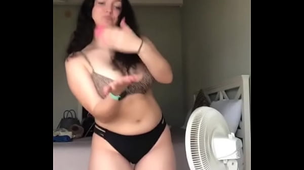 Emerald dances in bikini