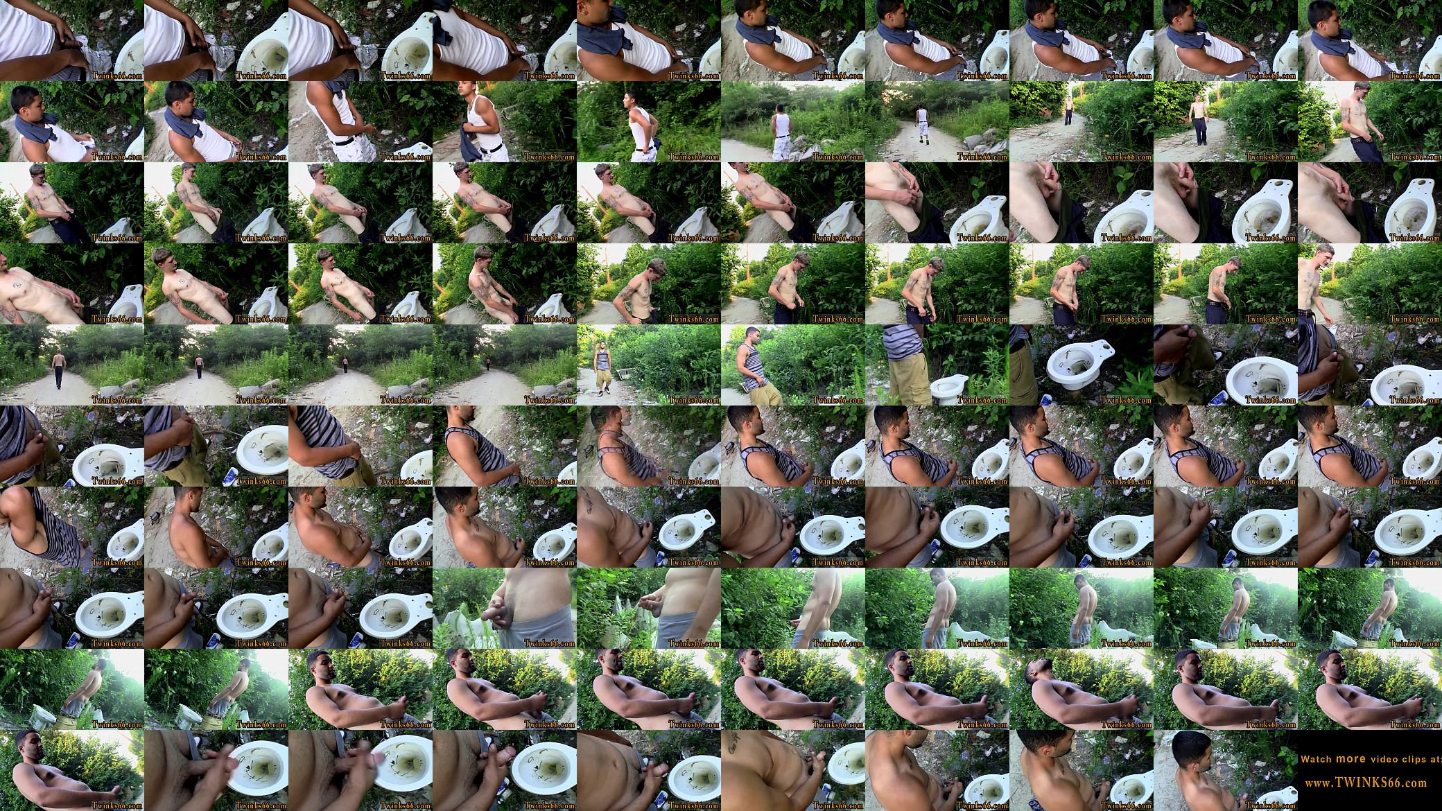 Nude men Ivan arrives next, adding his own steaming pee to the puddle. 预览图