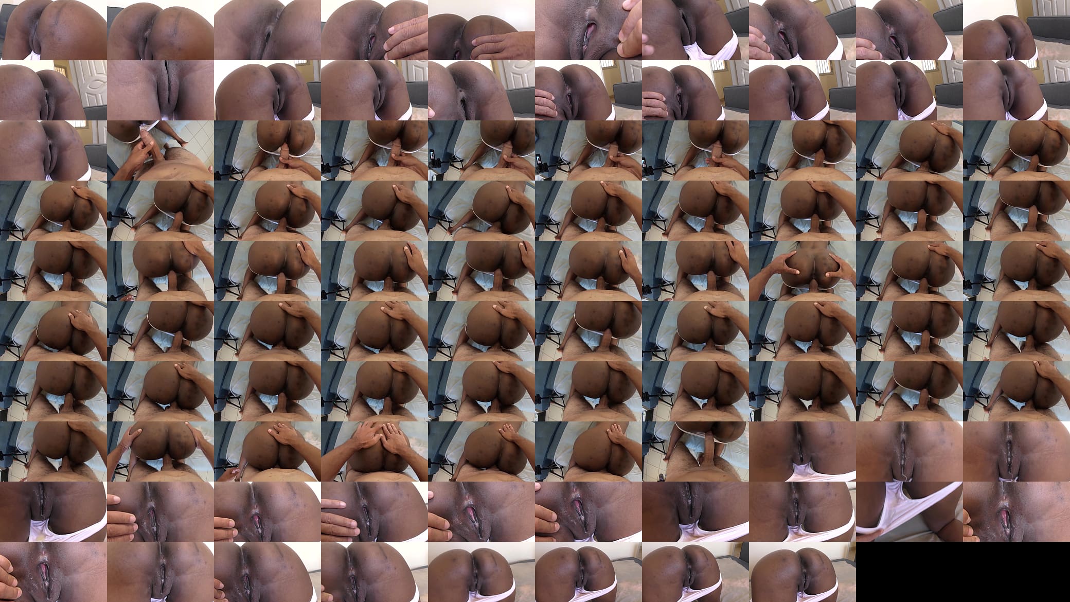 Black butt doggystyle crampie 预览图