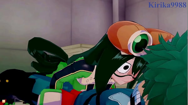 Tsuyu asui and mt lady and izuku midoriya intense sex my hero academia hentai
