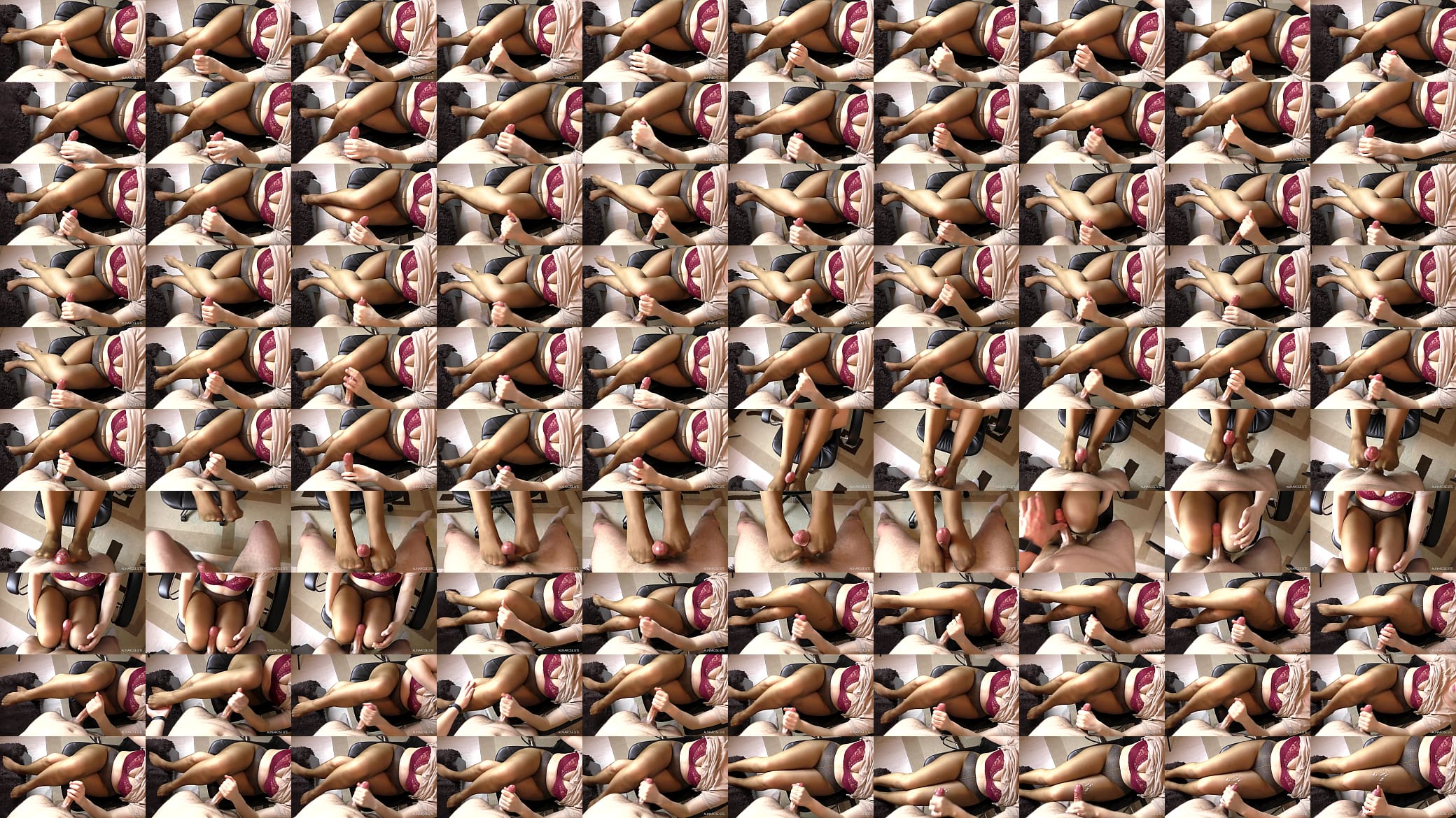 Amateur Teen Step Sis Hadnjob and Cum on Her Pantyhose 预览图