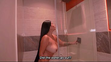 She's looking for the neighbor with the biggest dick in the building to help her fix her broken shower