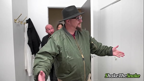 Shake The Snake - a Big Breasted Brunette Bitch is Getting her Pussy Filled with Cum Passionately by a Man.