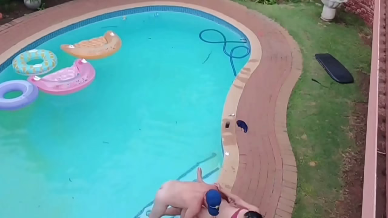 Flying around with my drone and the neighbours had an orgy in the swimming pool