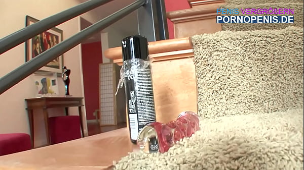 Petite pussy girl doing sex at the stair.