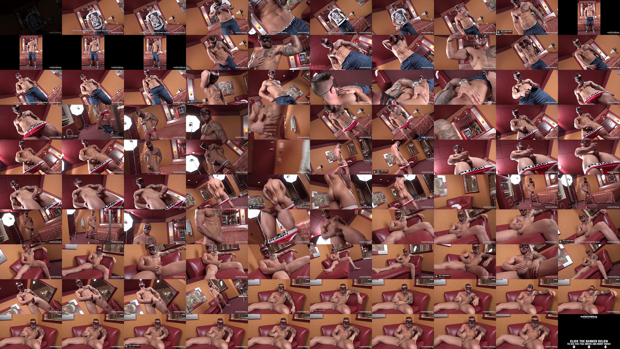 Anonymous Masked Hunk Jerks and Edges His Big Dick - Nelson - Maskurbate 预览图