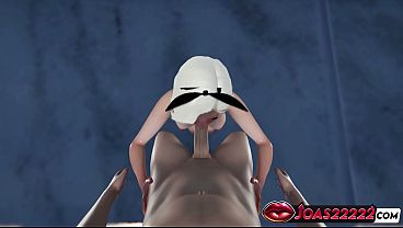 金髪のハルカの3DアニメーションRule34 - ベッドの上で大きなペニスを巧みに手コキ、激しいディープスロート口内ファック、濡れた大きなおっぱいのティットファック、濃厚な射精で終わる無修正ヘンタイ