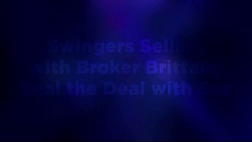 Brittany Andrews Closes A Naughty Deal With A Hot Couple!