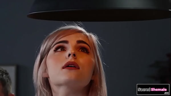 Download Video - SacredShemale&period;com - Blonde tgirl Ella Hollywood barebacked