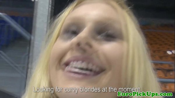 Amateur euro blonde picked up for anal