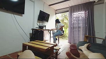 Curvy Big Ass Girl with Saggy Tits seduce Stranger to Cheating Fuck when home alone