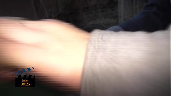 Blonde Outdoor Waterfall Blowjob Almost Caught