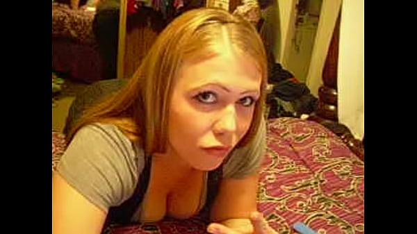 blonde sucks cock