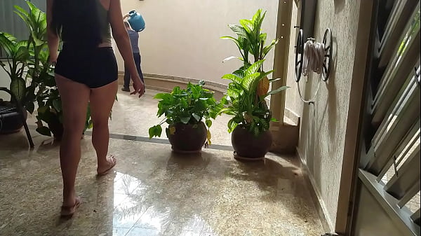 Married woman teasing the gas delivery man