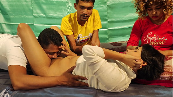 Download Video - Cute beauty Girls in two rows and two mans fuck her group sex foursome &period; Shathi khatun and hanif and Shapan pramanik and Rumpa Akter