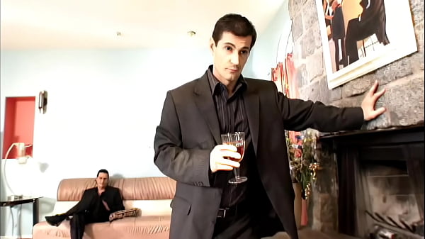 Dark Haired Doll Takes on Two Big Dicks