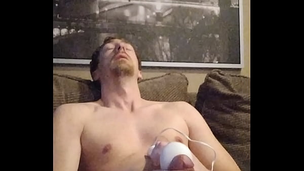 037 First Time Using Hitachi Wand On My Dick On...