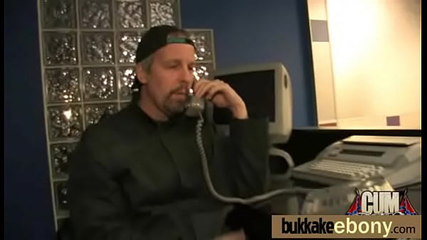 Ebony gets fucked in all holes by a group of white dudes 15