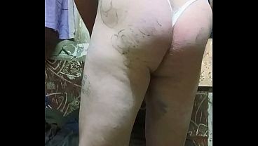Russian gay rubbed oil on his huge delicious ass and whipped her with a belt until she blushed!!!