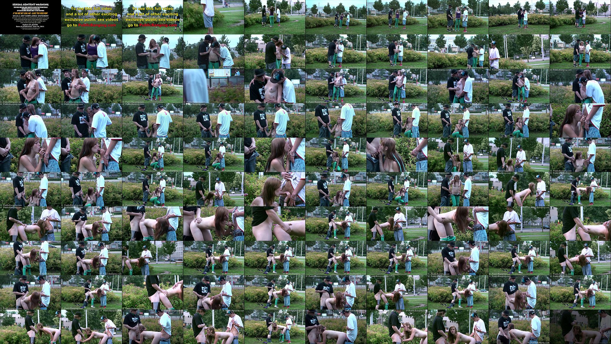A cute teen Alexis Crystal in a public street threesome 预览图