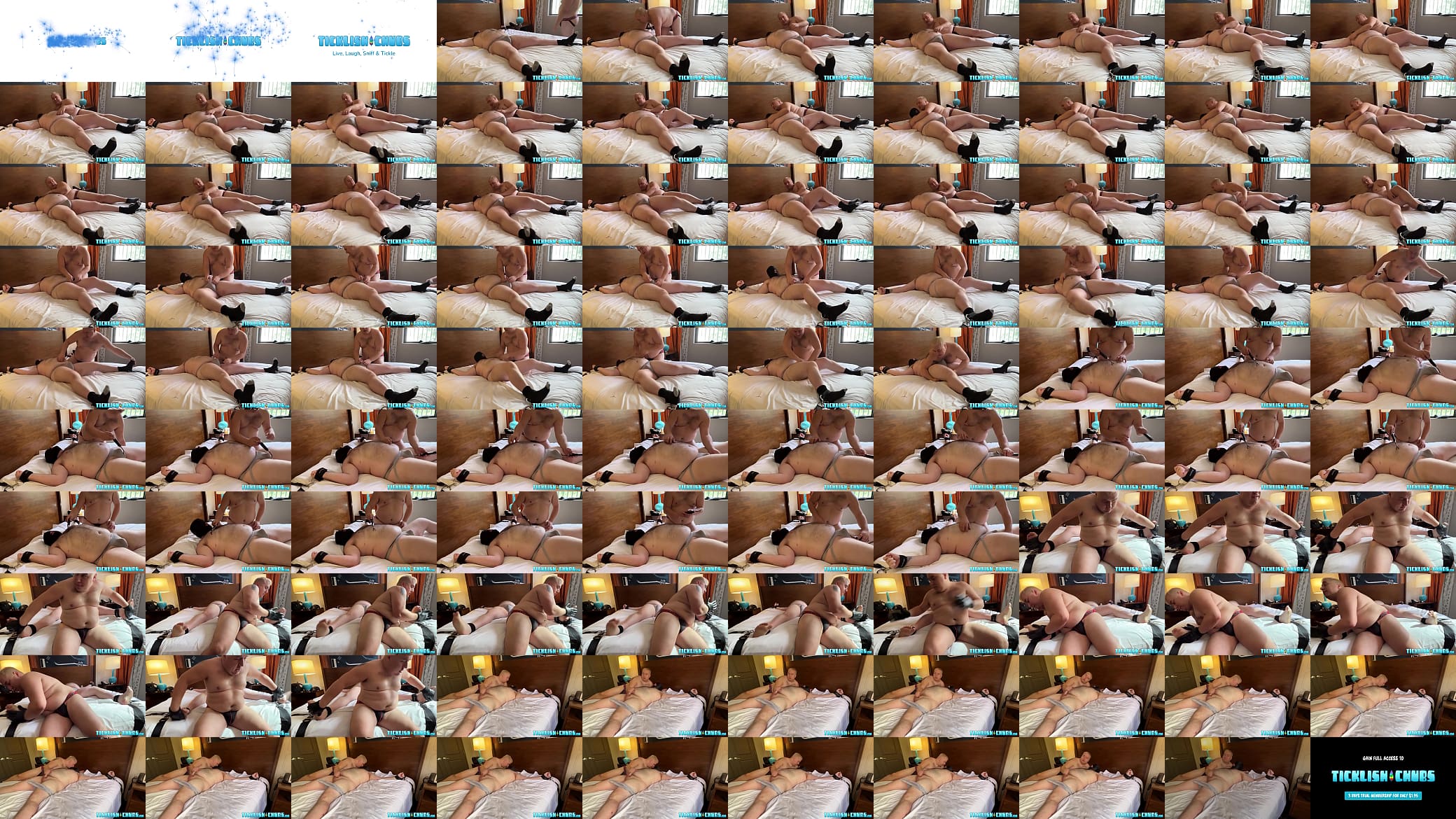 Restrained bear Tommy Bearhama cums after tickling torment 预览图