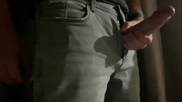 Download Video - Pulling my impressive big cock out of grey jeans