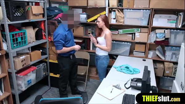 Hot russian wife caught shoplifting and fucked hard