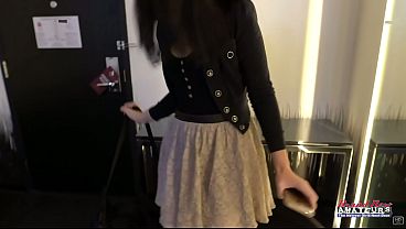 Freckled Brunette Ashley Wolf Blows A DIck And Gets Her Pussy Pounded!