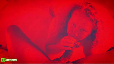 Lucky Gurl Kween Bunny B - Red Light Special POV Blowjob and Throat Fucking A BBC 15 min
