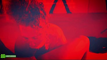 Lucky Gurl Kween Bunny B - Red Light Special POV Blowjob and Throat Fucking A BBC