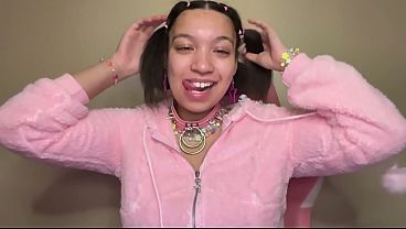 Ahegao Stepdaughter Loves Practicing DeepThroating Cock For Older Men