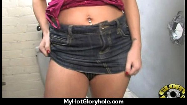 hot babe comes back for dick at GloryHole 27