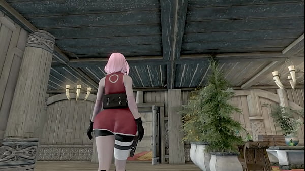 Sakura rides Raikage's cock
