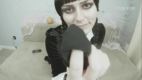 JOI Wednesday Addams demands to play with her on Halloween