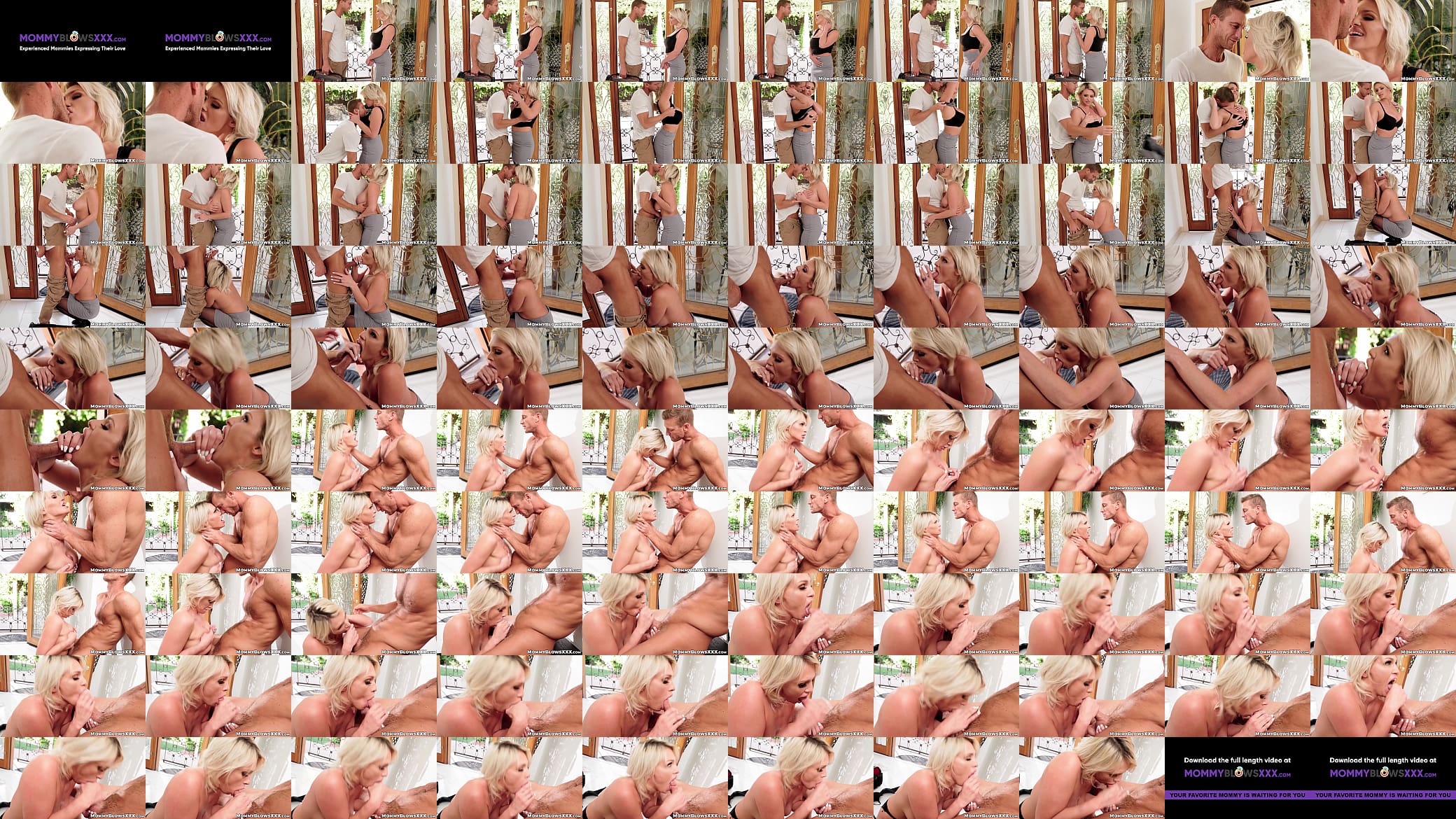 My day is amazing as this horny MILF slobbers over my dick, making me burst all over her! 预览图