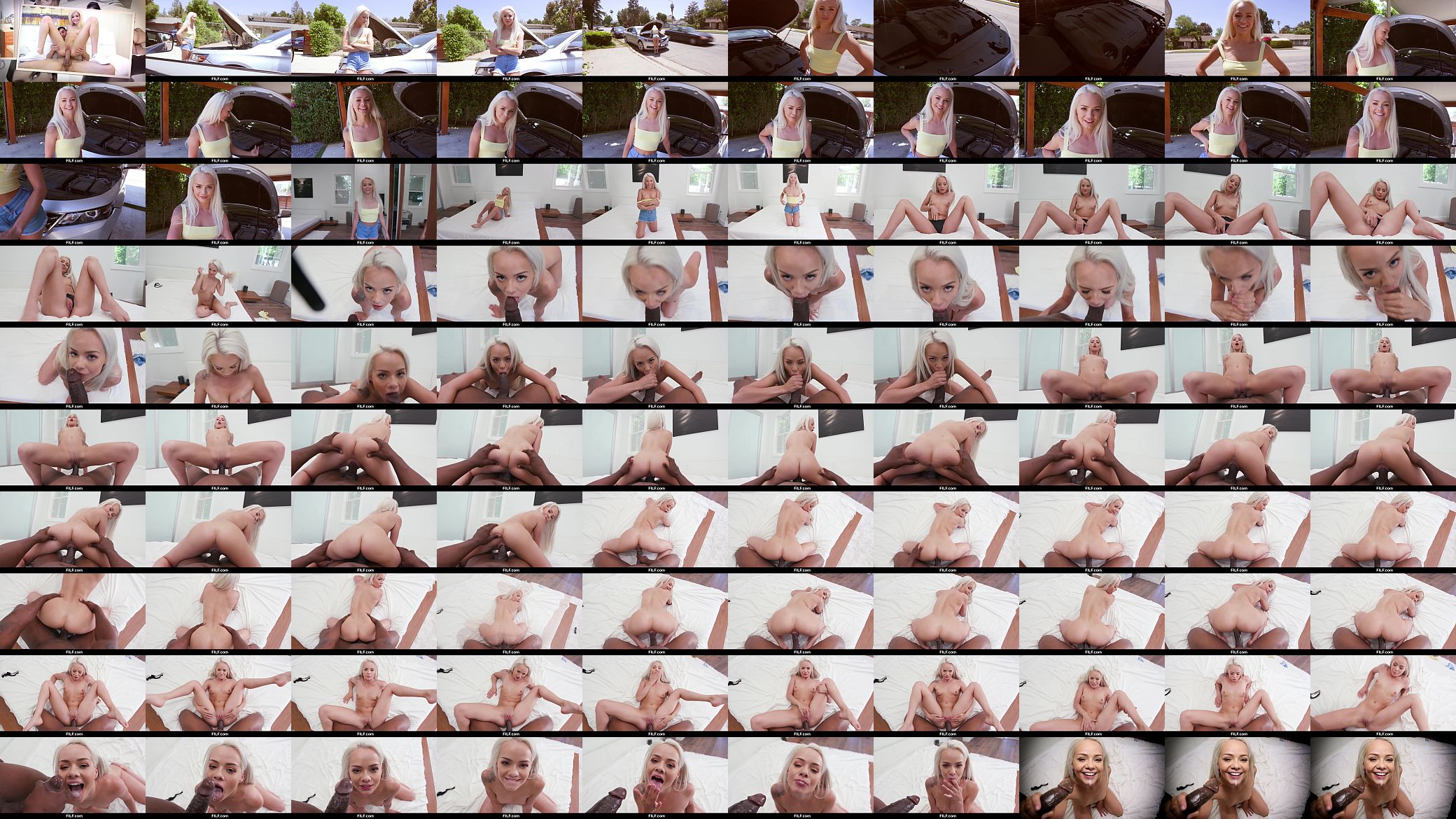 FILF - Petite Elsa Jean&#039;s Car Problems Turn Into Hook Up With BBC 预览图