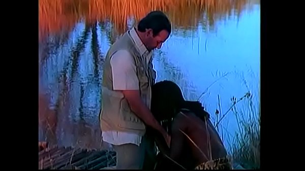 Classic white stud gets BJ from African slut Eva then fucks her pussy