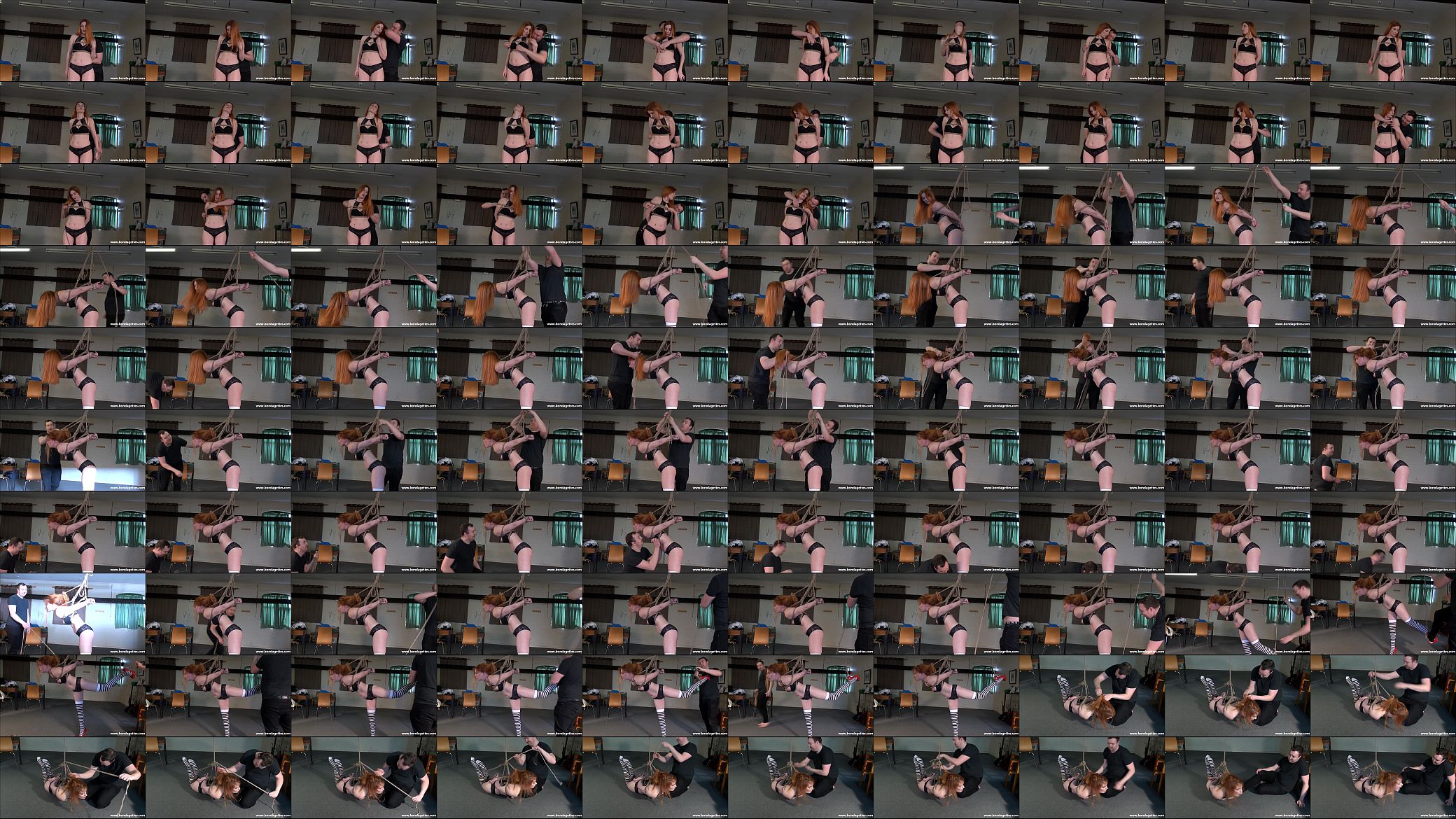 Redhead Ellarnas kinky garage bondage and elegant amateur submissive 预览图