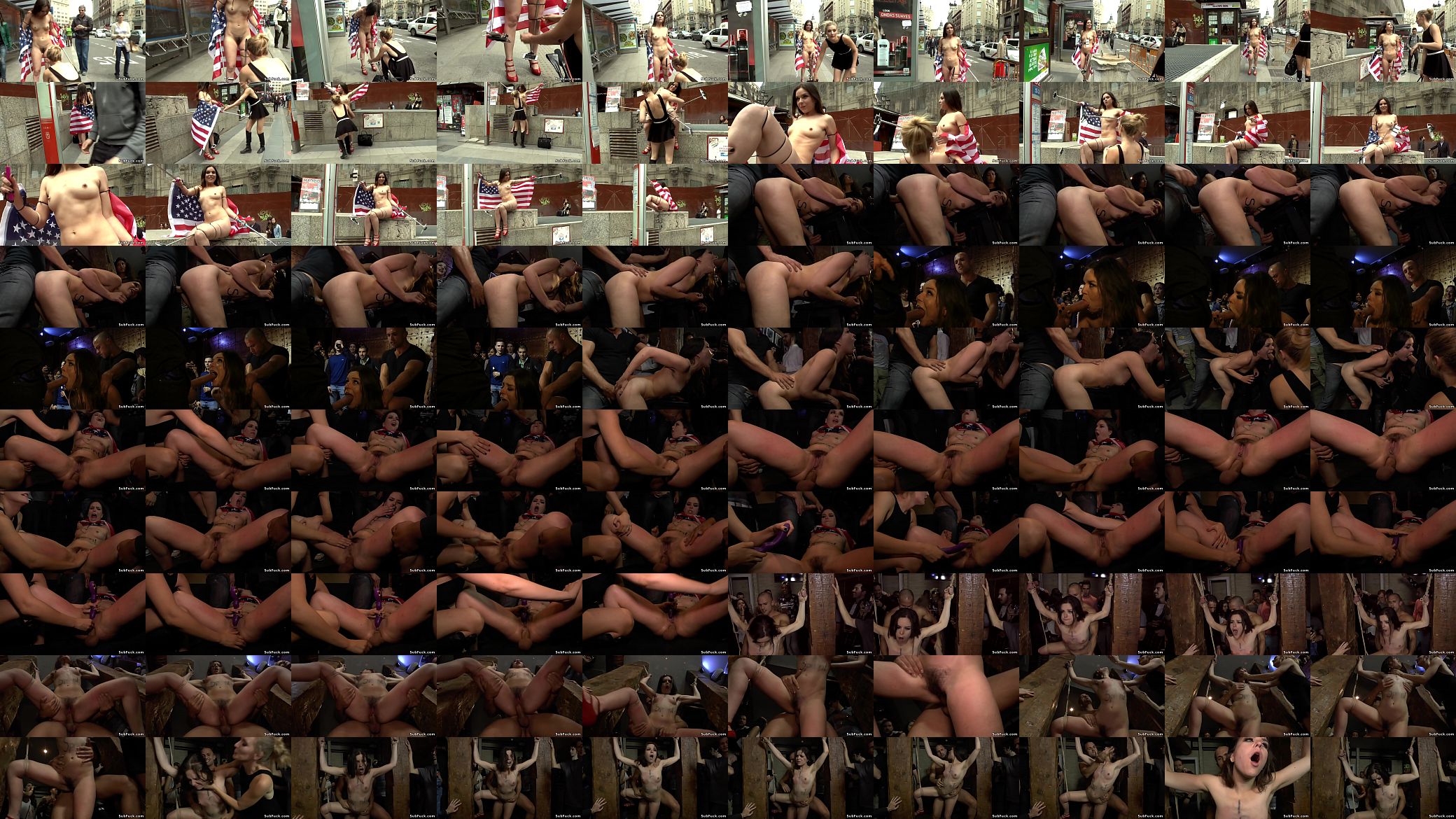American slut anal fucked in public bdsm 预览图