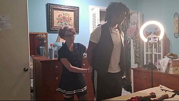 Horny 18yo southern blonde teen Savannah collects black men and locks them in her garage for her personal fuck toys